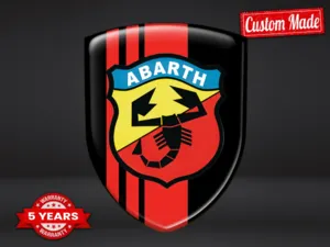 Fiat Abarth Heckscheibenaufkleber Modern Max Pro Robust
